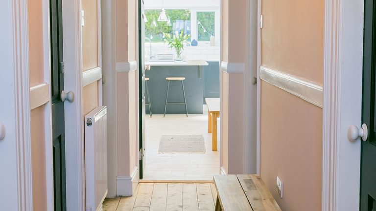 Treforris Rhosneigr Anglesey hallway to kitchen 1920x1080