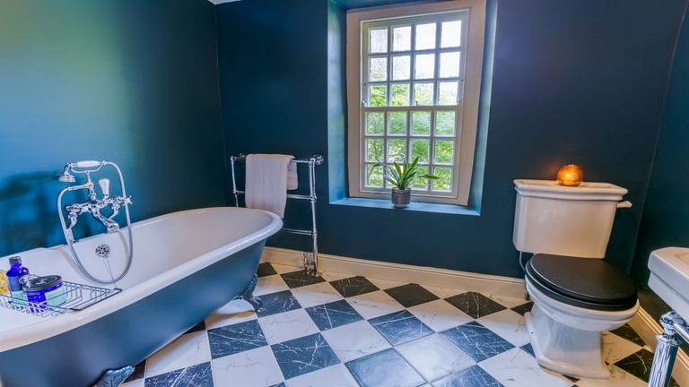 Ty Fry Manor rhoscefnhir Pentraeth Anglesey LL75 8 YT blue bathroom 1920x1080
