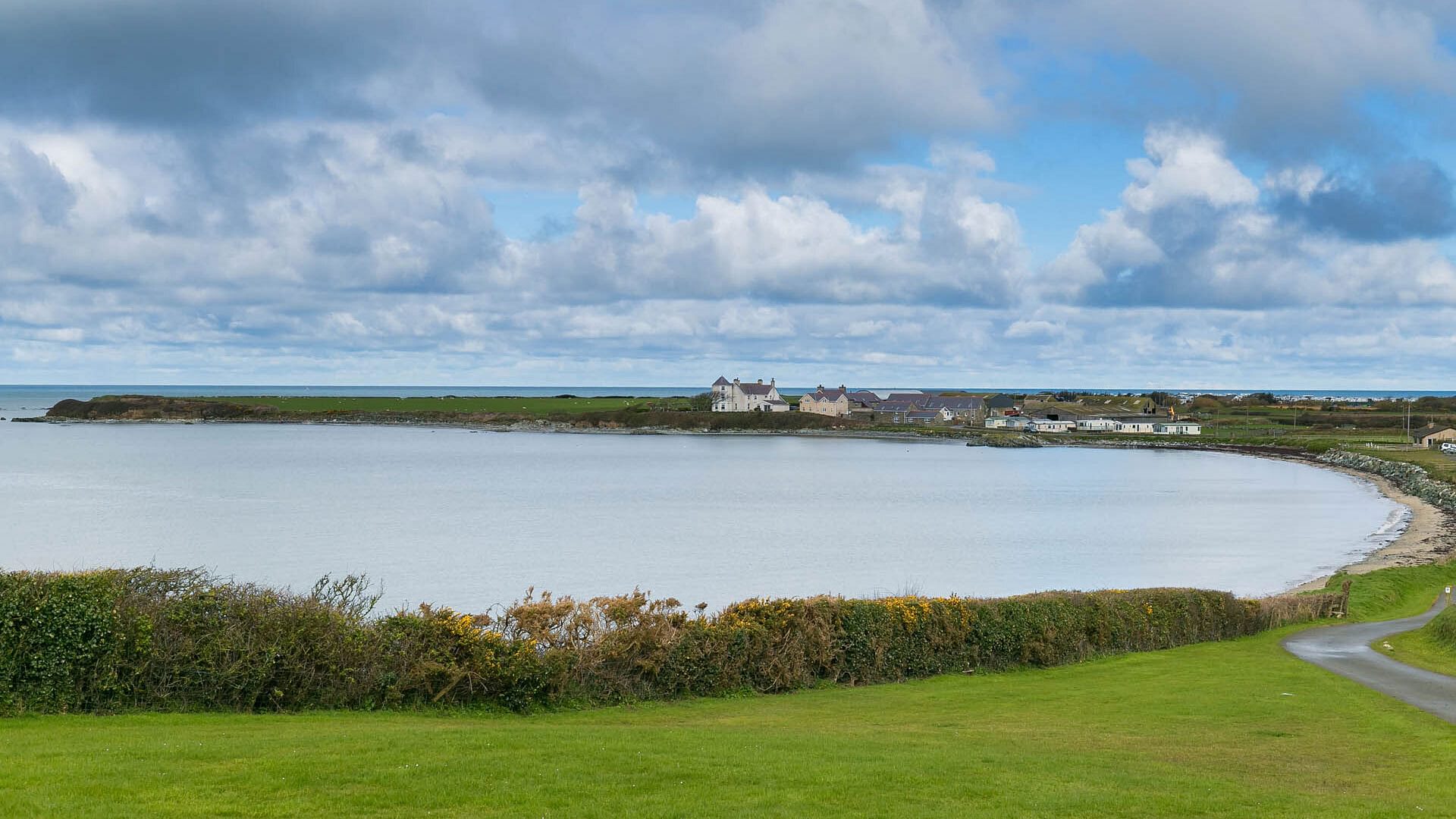 Yr Efail Church Bay Anglesey view over penrhyn fawr beach 2 1920x1080