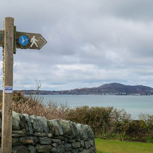 Yr Efail Church Bay Anglesey coastal path sign 1920x1080